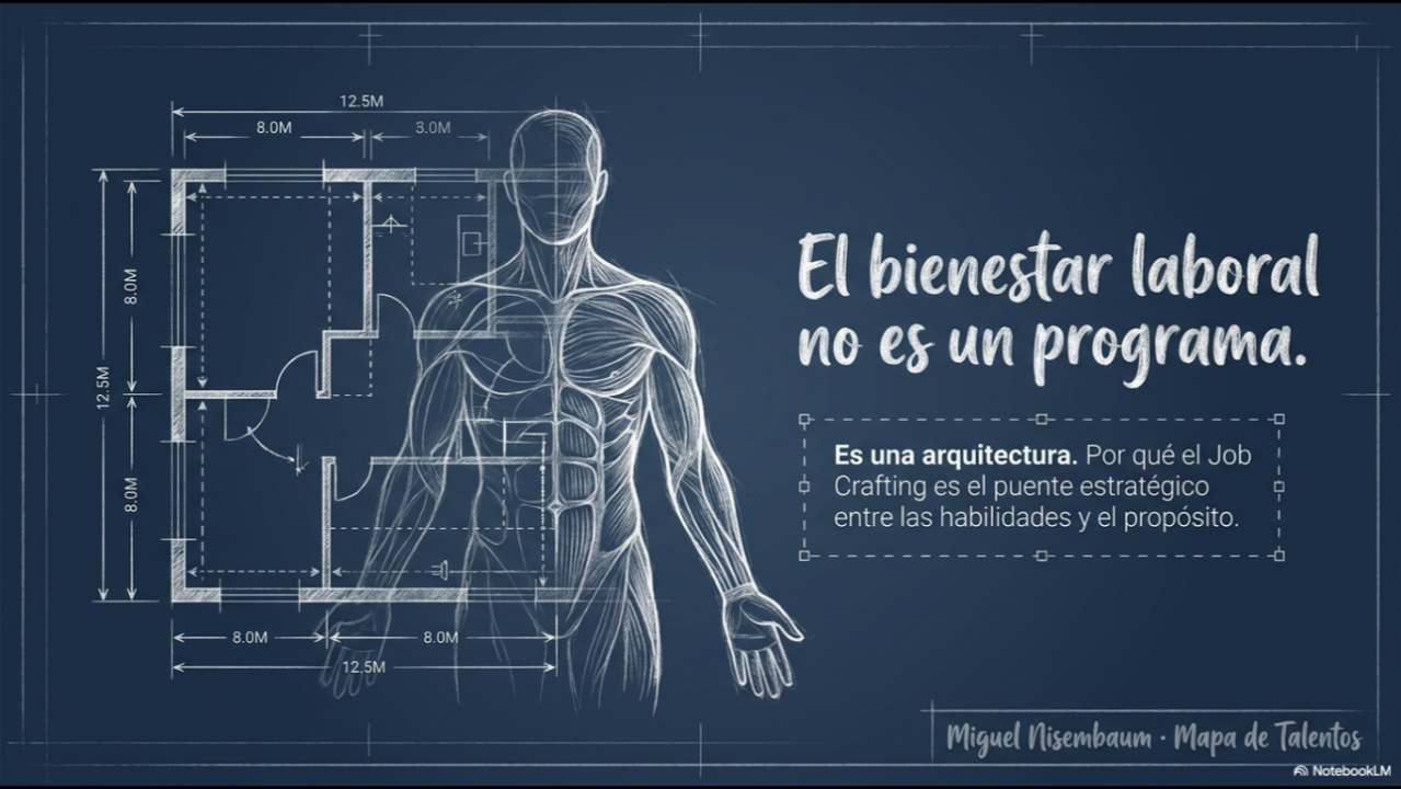 El bienestar en el trabajo no es un programa — es una arquitectura - Y el Job Crafting puede ser un puente entre estratégia, habilidades y propósito.
